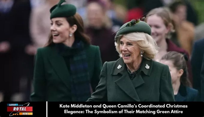 Kate Middleton and Queen Camilla’s Coordinated Christmas Elegance: The Symbolism of Their Matching Green Attire